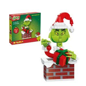 NEW Up the Chimney Grinch Christmas Brick Building Set